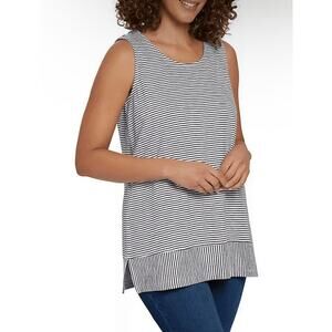 Lands' End Split Hem Tunic Length Tank Top